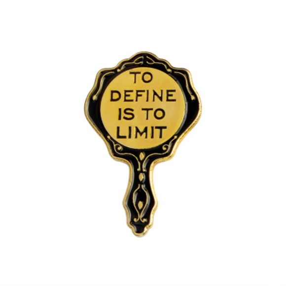 Urban Outfitters Accessories - To Define is to limit Black Lapel Enamel Pin